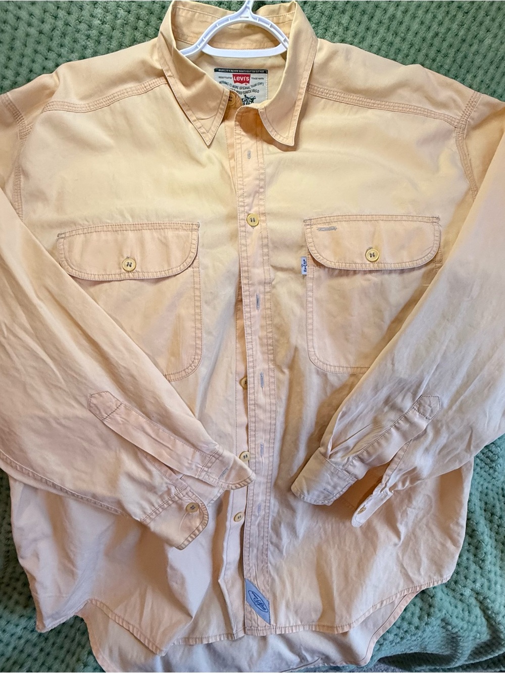 Levi's Soft Yellow Long-Sleeve Button Shirt